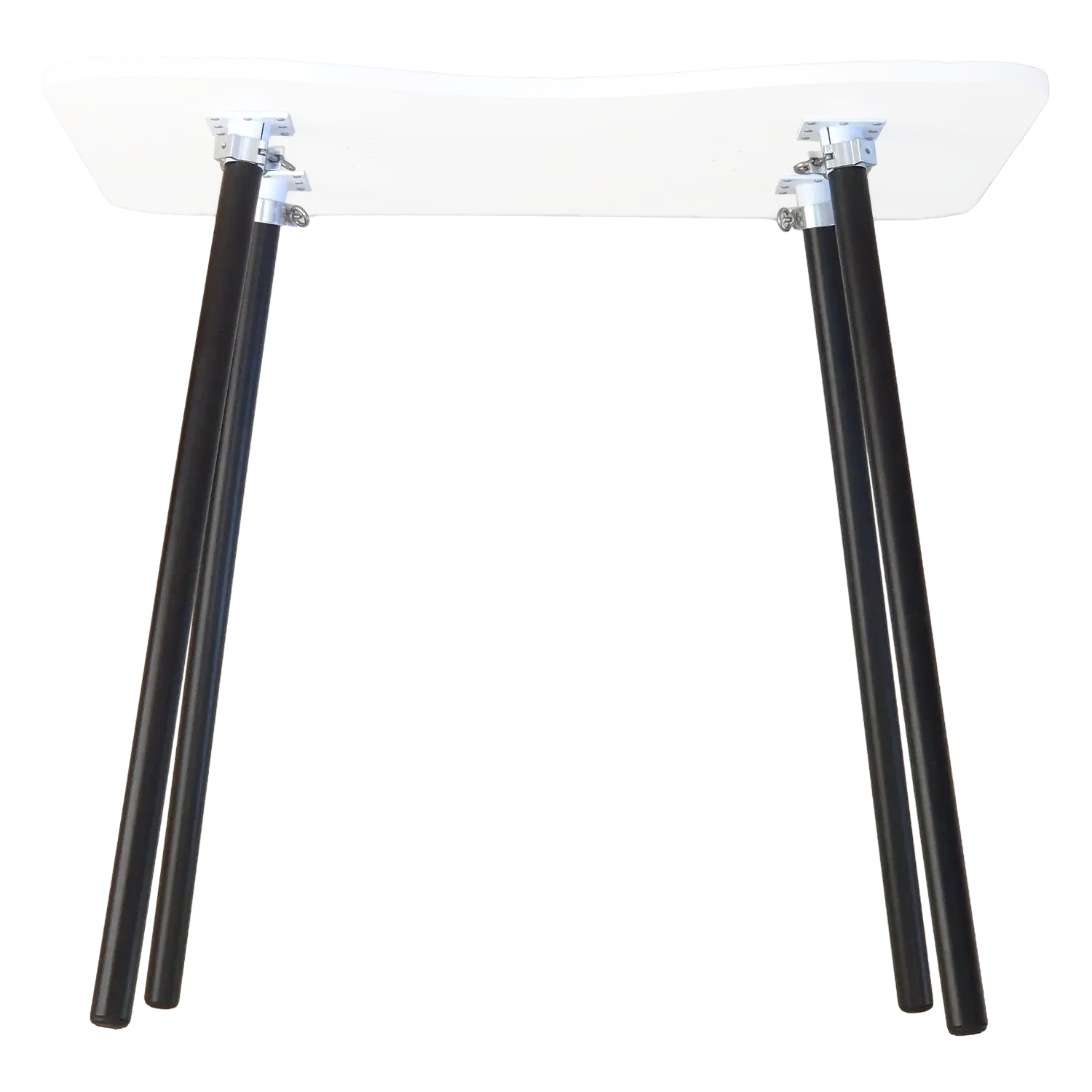 4 long black foldable legs for standing desks, bar tables and leaners
