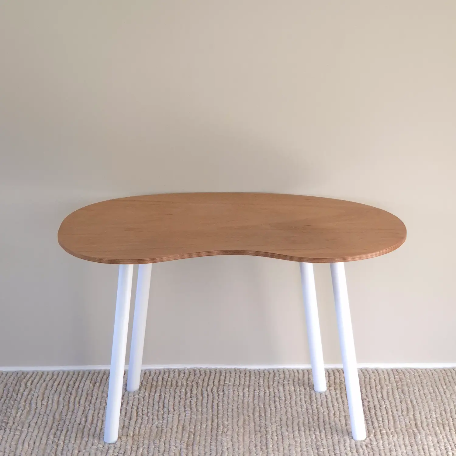 Elegant folding home desk with oak top
