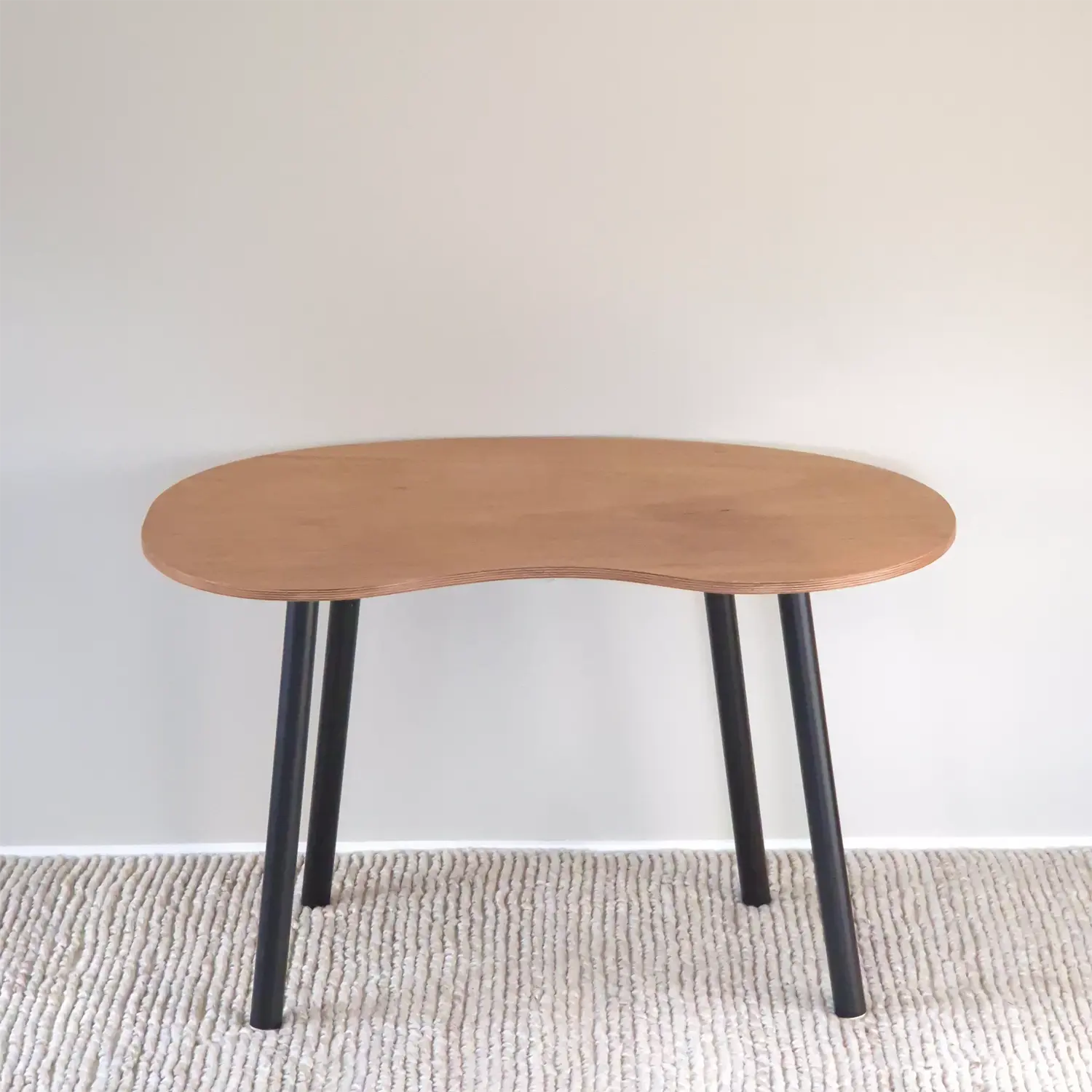 Elegant folding study desk with oak top