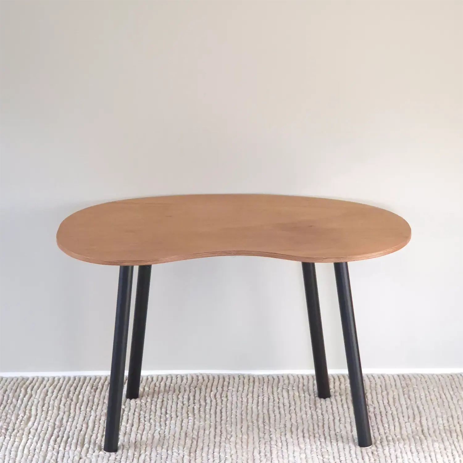Elegant folding study desk with oak top