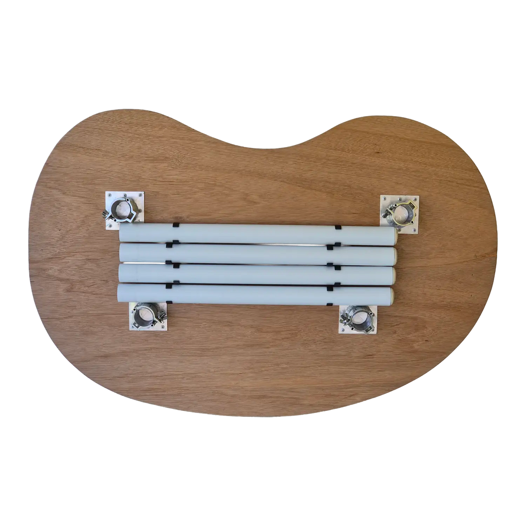 Elegant folding home desk with oak top