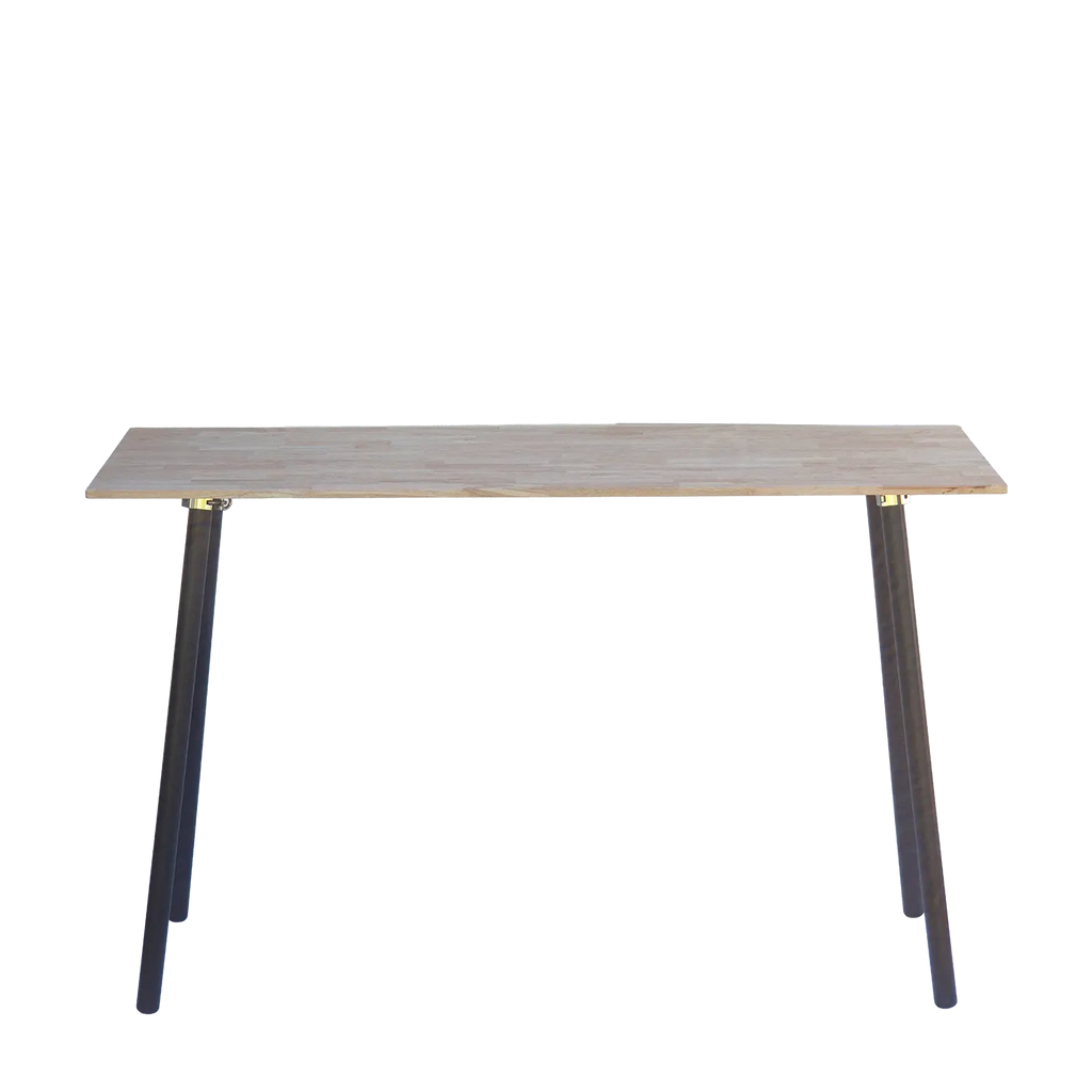 1.8m wooden top standing table for hire