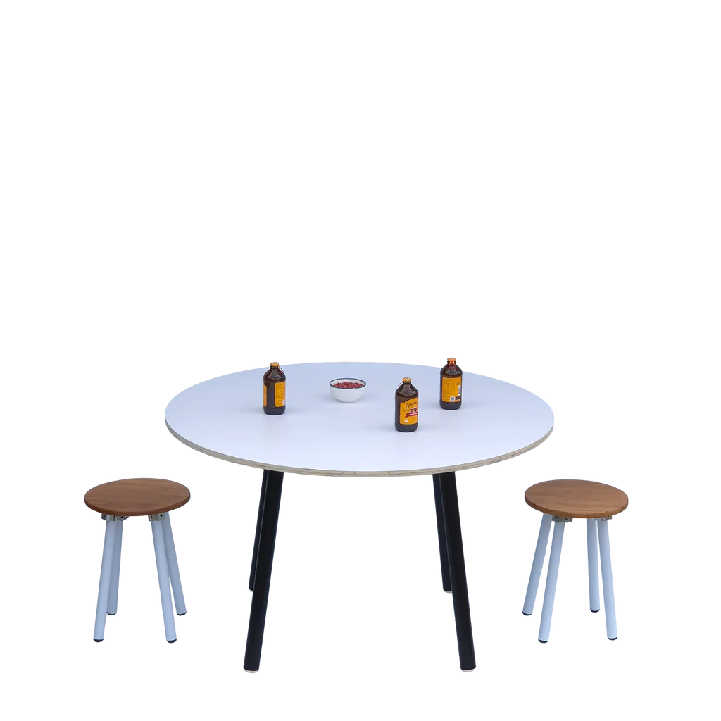 1200mm white round table for hire