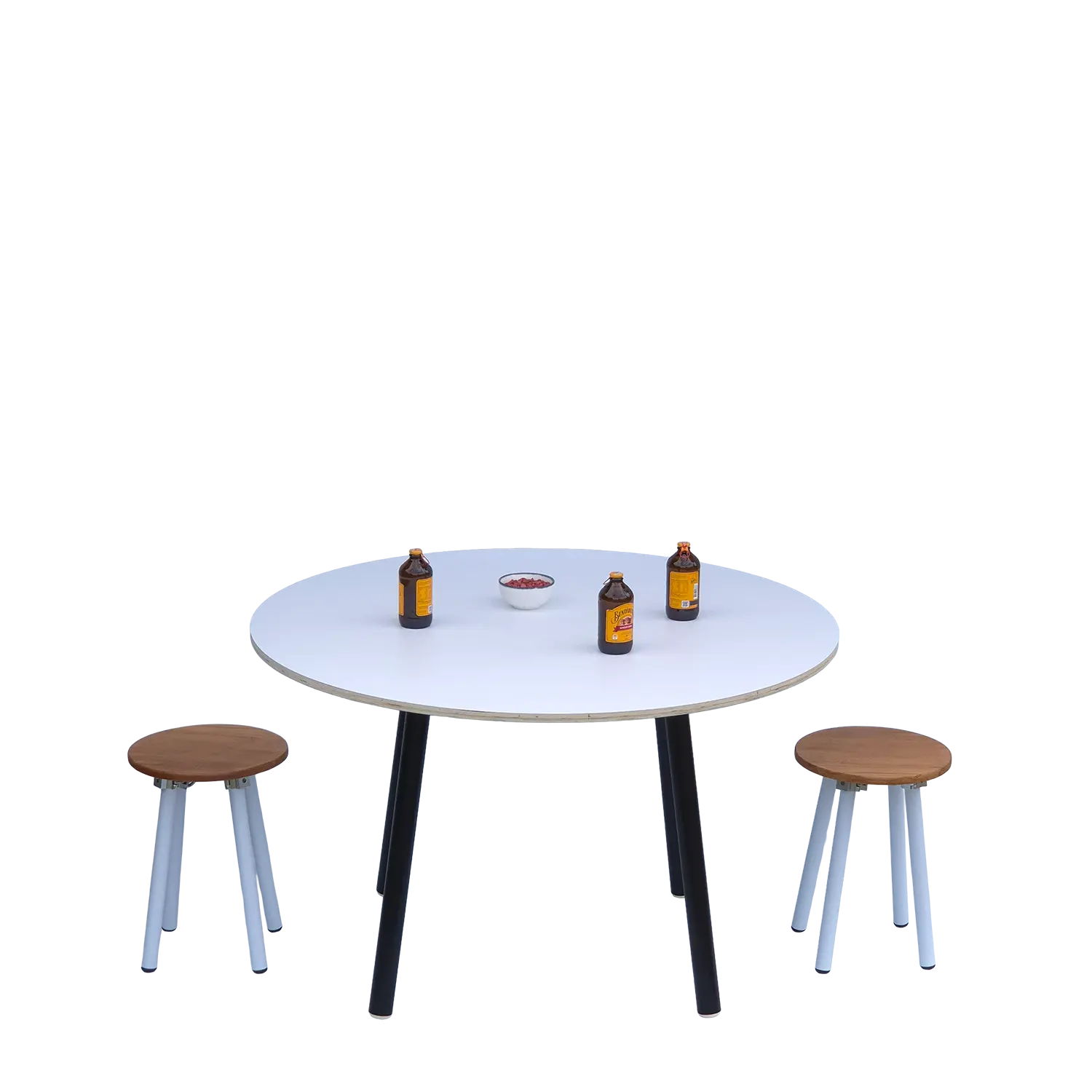 1200mm white round table for hire