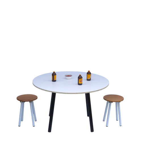 1200mm white round table for hire