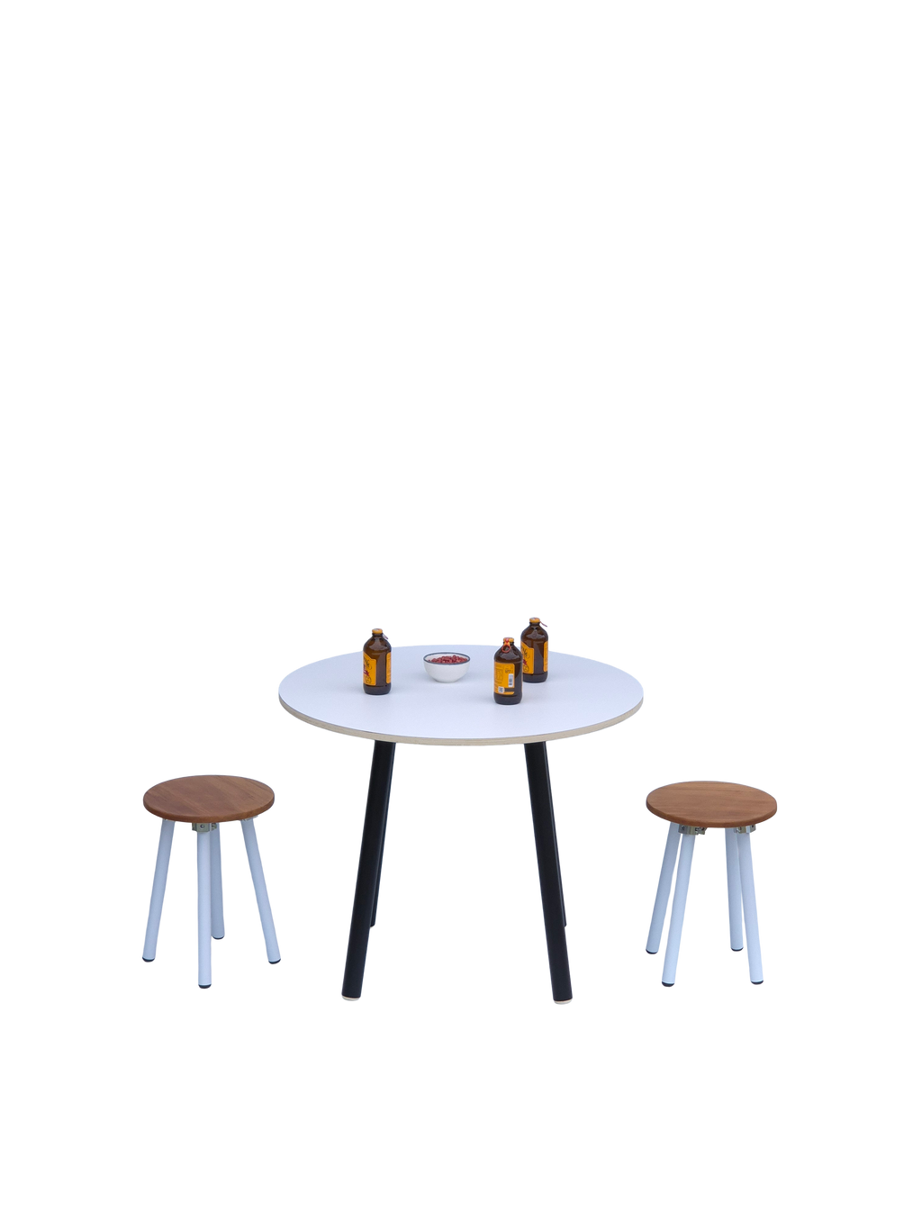 900mm white round table for hire