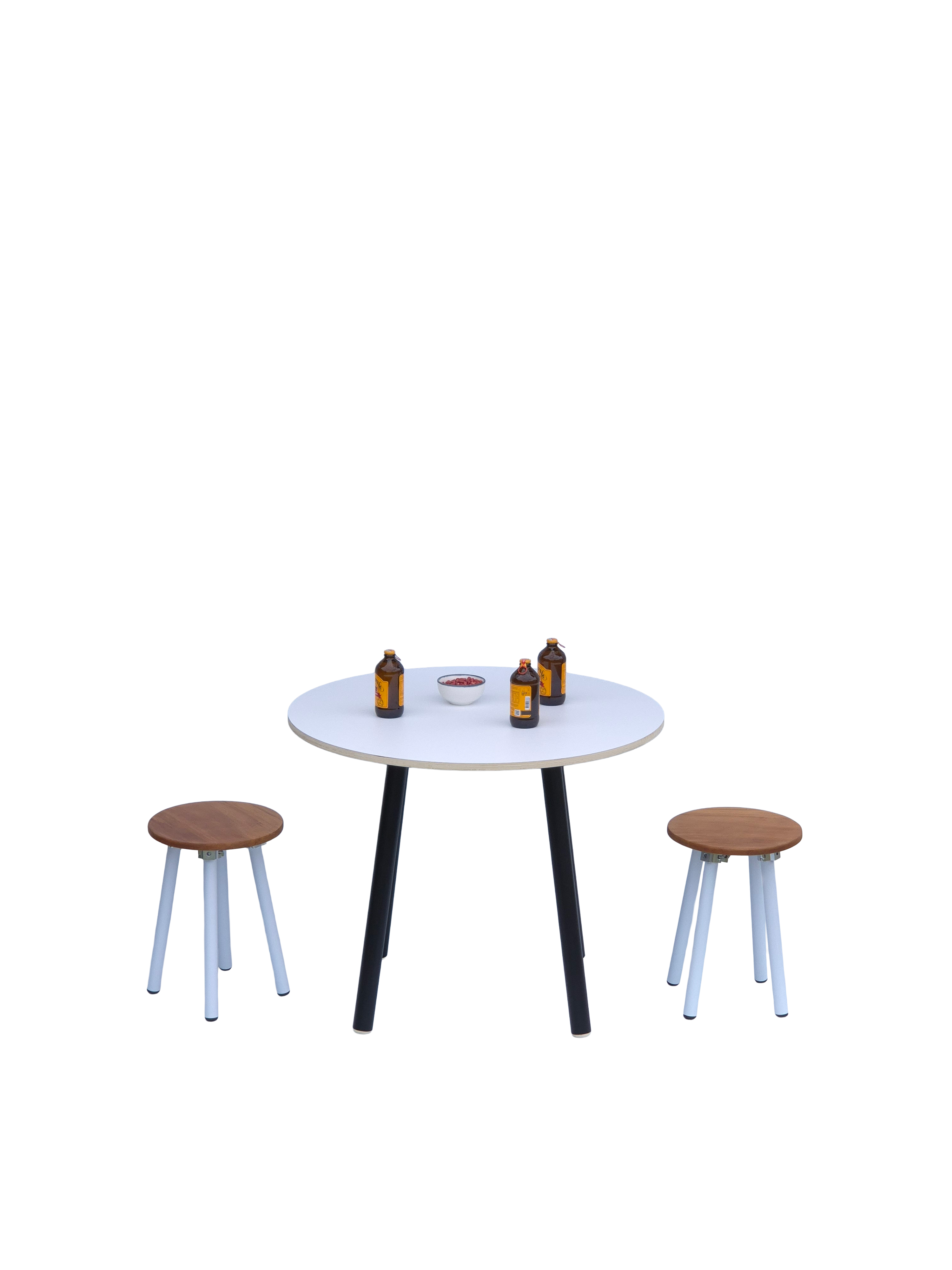 900mm white round table for hire