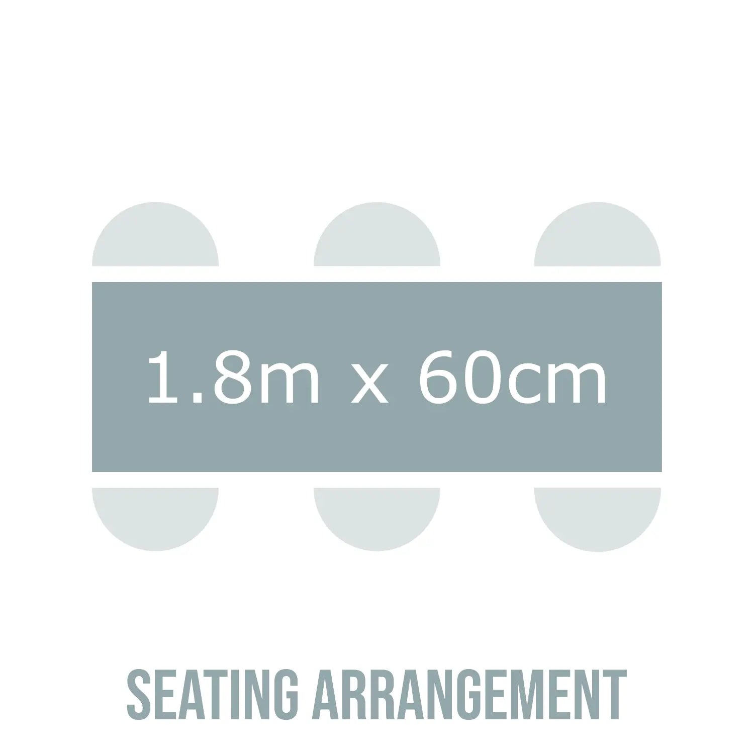 1.8m wooden top dining table for hire