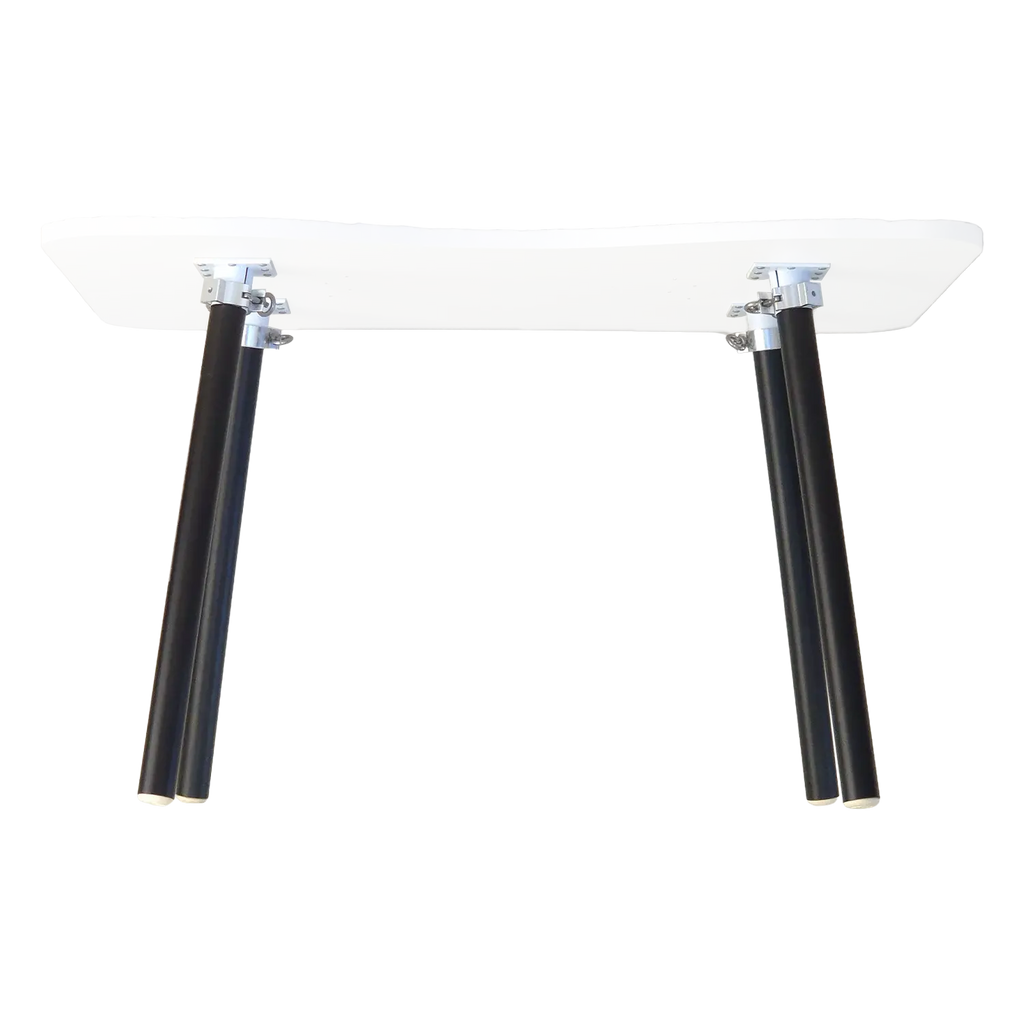 4 black foldable table legs