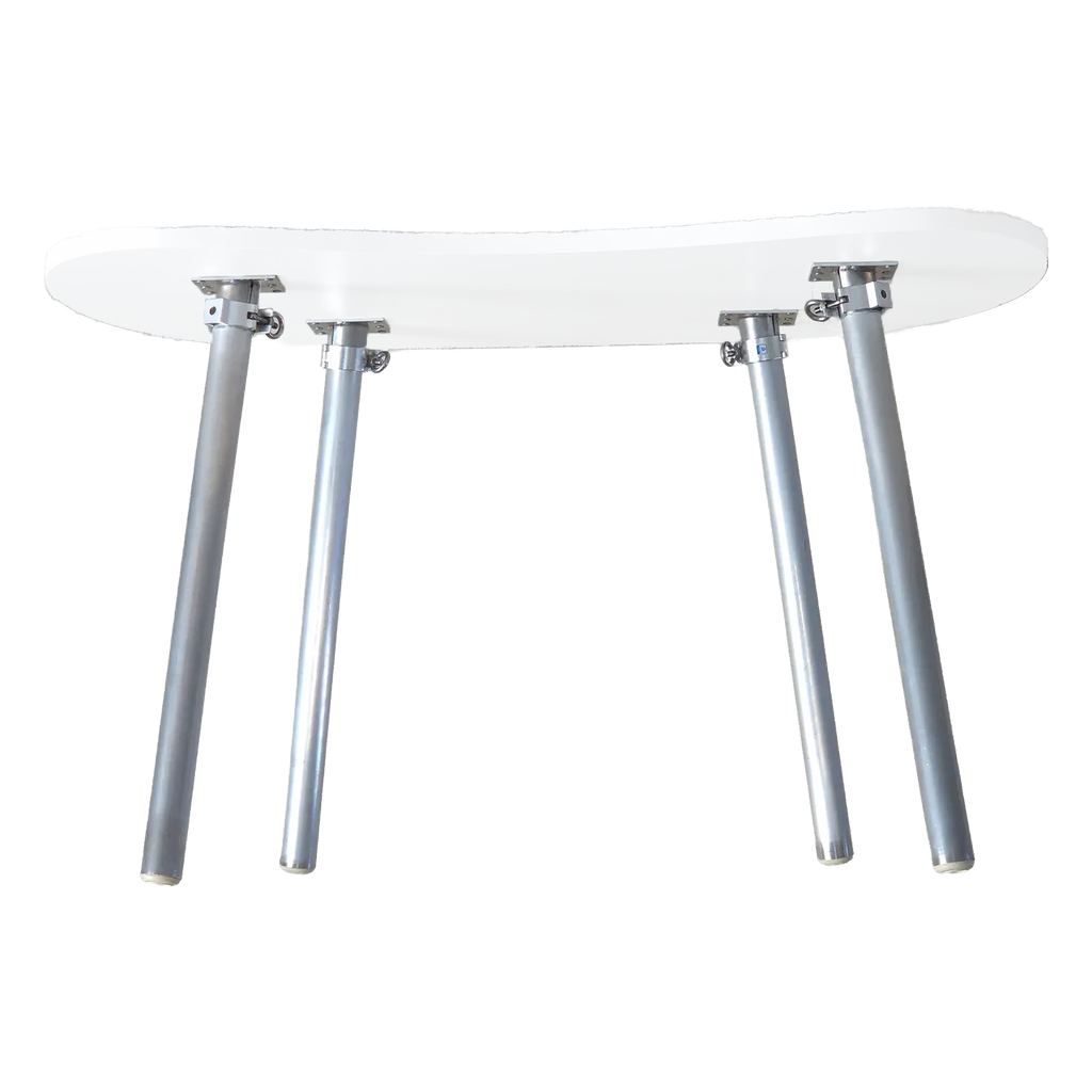 4 silver foldable table legs