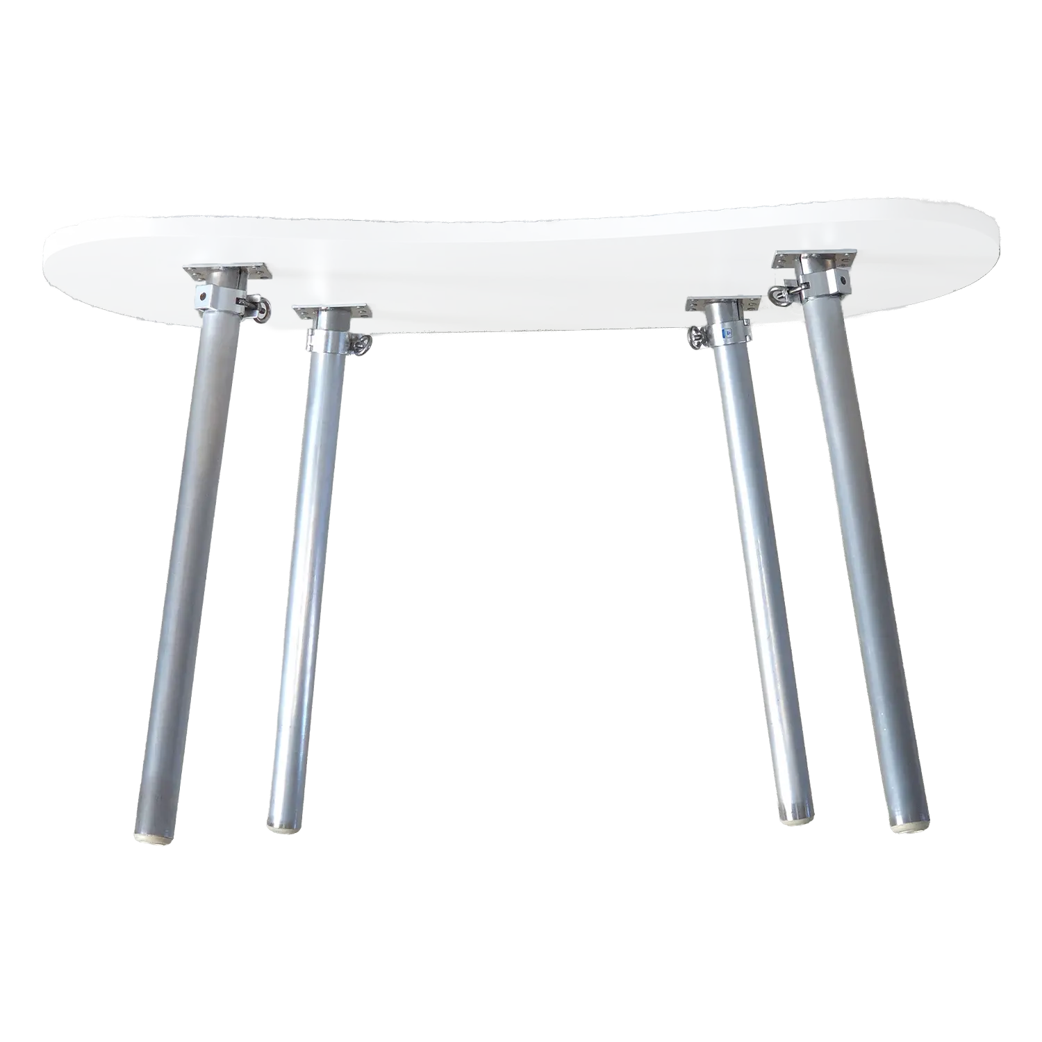4 silver foldable table legs