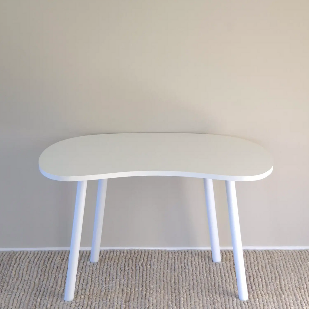 Elegant folding home office desk with white top