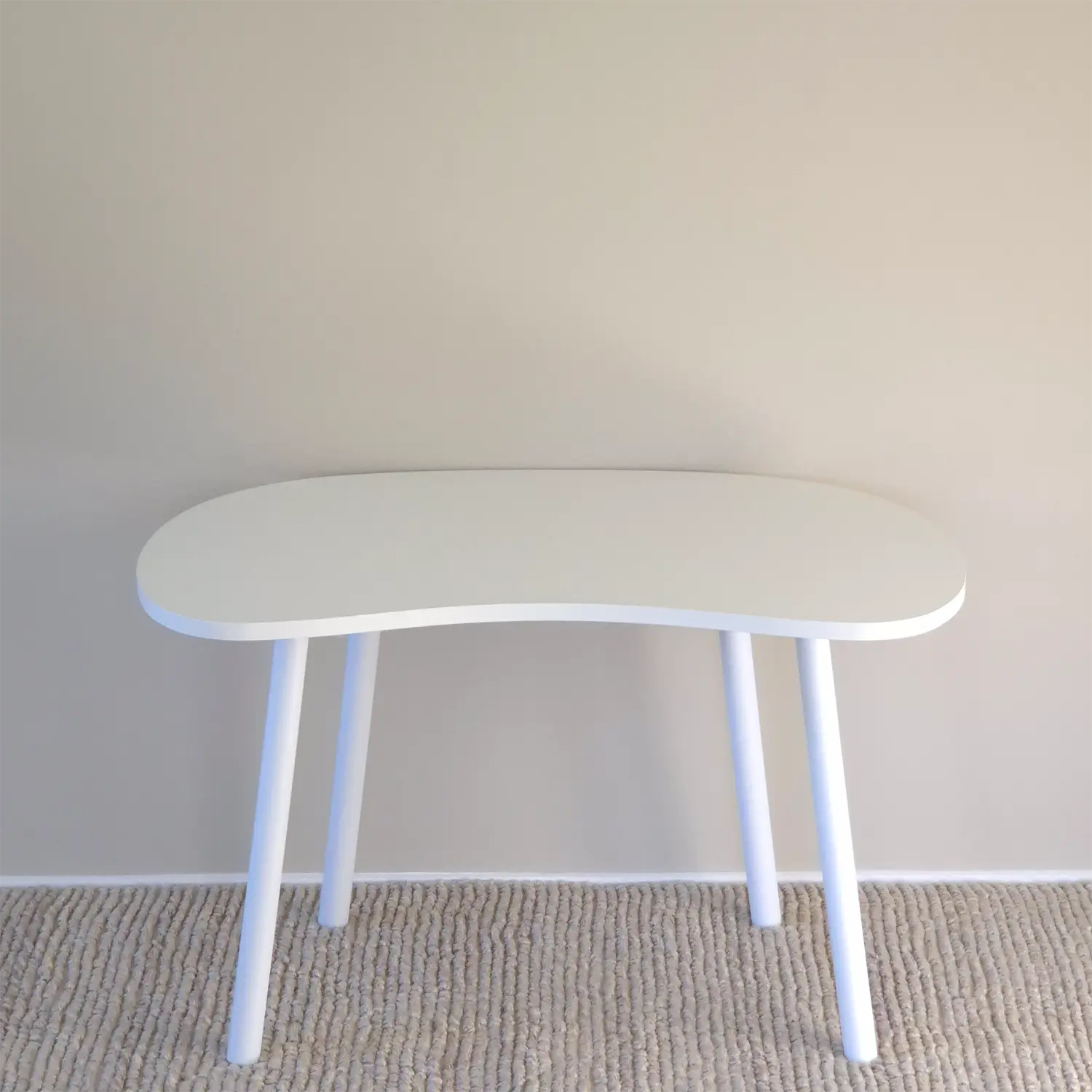 Elegant folding home office desk with white top