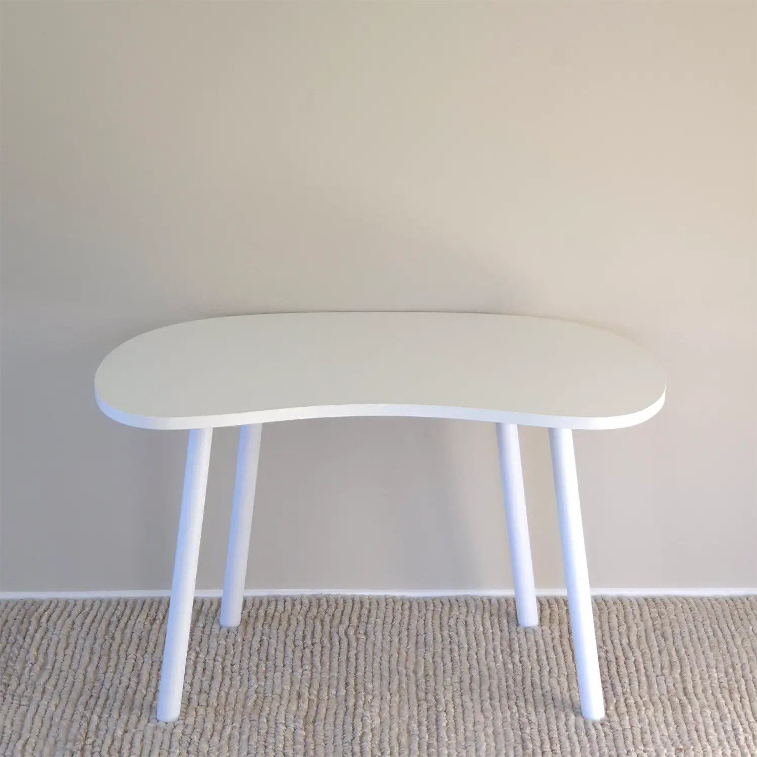 Elegant folding home office desk with white top