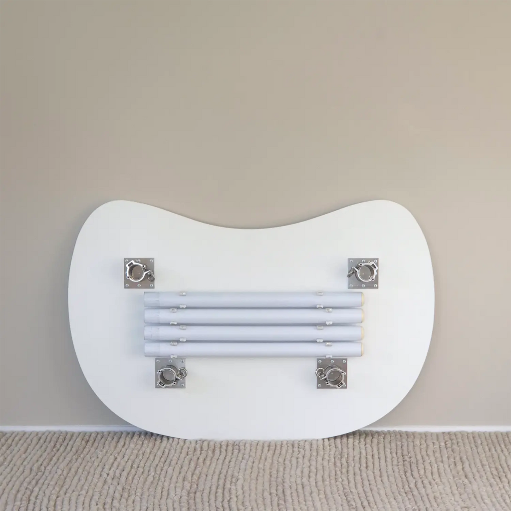 Elegant folding home office desk with white top