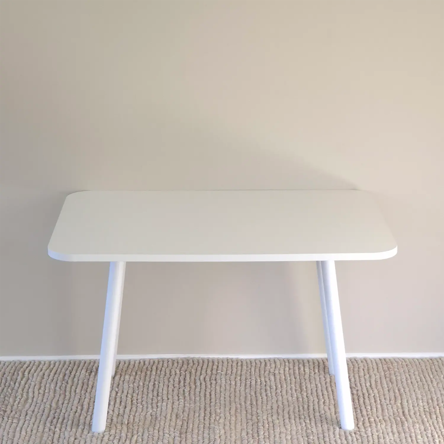 WFH folding desk with white top