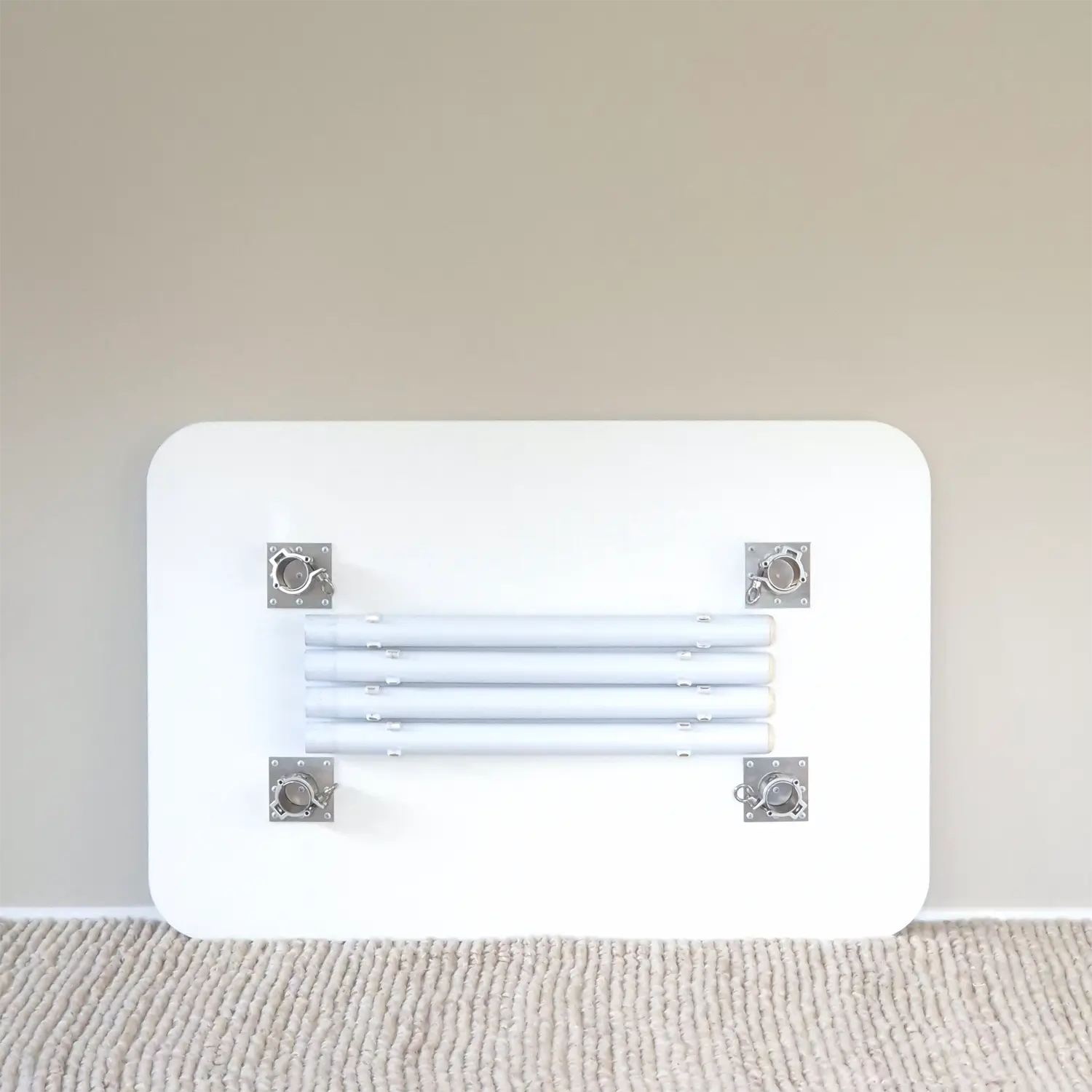 WFH folding desk with white top