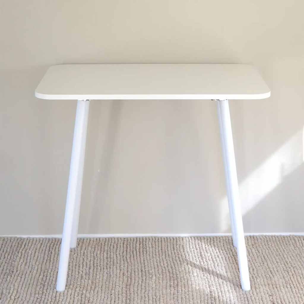 WFH foldable standing desk with white top