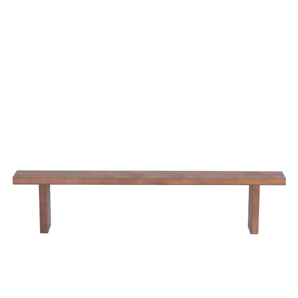 1.8m rustic hardwood bench for hire