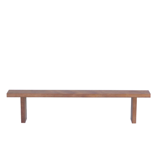 1.8m rustic hardwood bench for hire